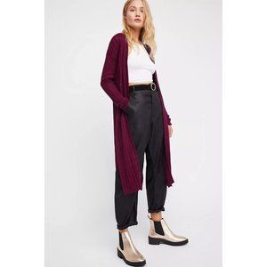 Free People Ribby Rib Caridgan Duster